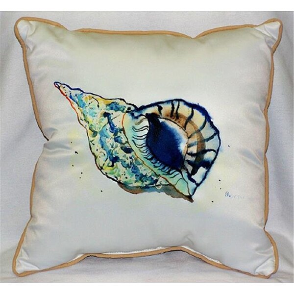 Betsy Drake Betsy Drake HJ606 Betsy's Shell Art Only Pillow 18"x18" - HJ606