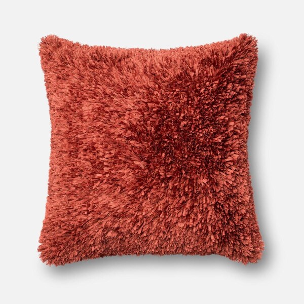 Loloi 22 x 22 in. Decorative Pillow Cover - Rust - P017P0045RU00PIL3