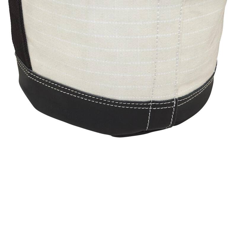 Graintex 12 in. 1-Pocket Utility Tool Bucket in White with Hook - CB2344