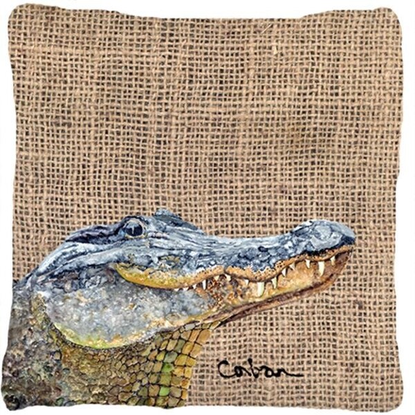 Carolines Treasures Carolines Treasures 8733PW1414 Alligator Indoor & Outdoor Fabric Decorative Pillow - 8733PW1414
