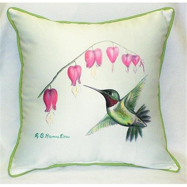 Betsy Drake Betsy Drake HJ030 Hummingbird Art Only Pillow 18"x18" - HJ030