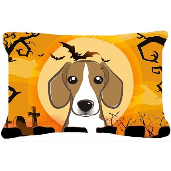 Carolines Treasures Carolines Treasures BB1797PW1216 Halloween Beagle Fabric Decorative Pillow - BB1797PW1216