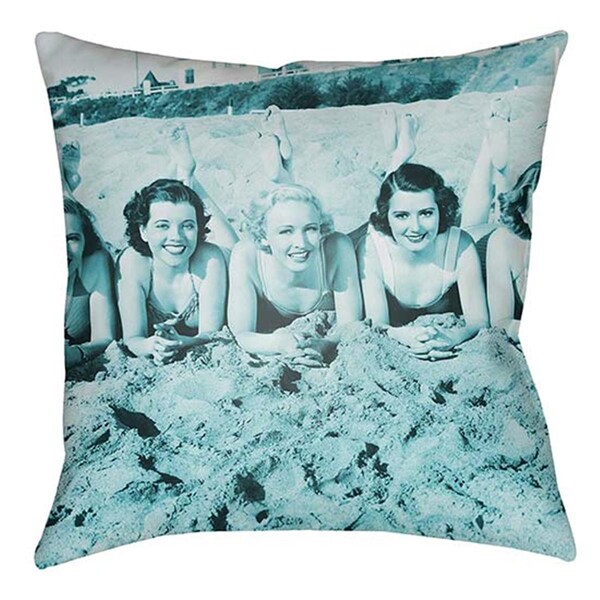 Artistic Weavers Litchfield Square Pillow, Teal - 16 x 16 ft. - LTCH1459-1616