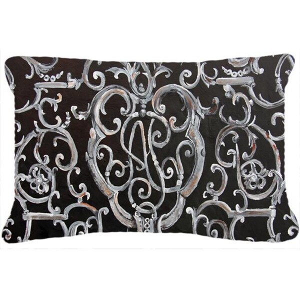 Carolines Treasures Carolines Treasures 8927PW1216 Ironwork Fence Canvas Fabric Decorative Pillow - 8927PW1216