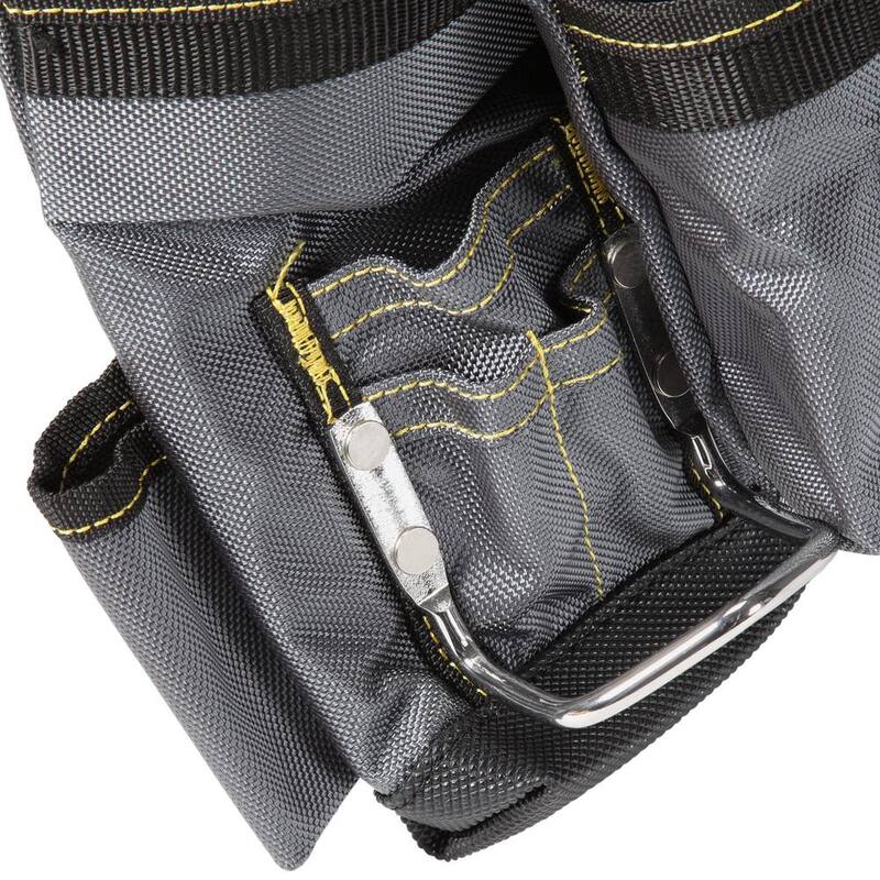 MagnoGrip 11 in. 10-Pocket Platinum Magnetic Tool Pouch with Belt - 002-474