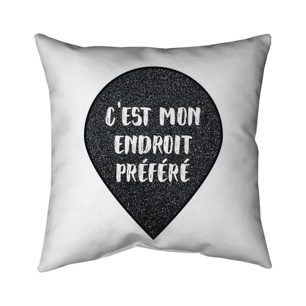 Begin Home Decor 26 x 26 in. Its My Favorite Spot-Double Sided Print Indoor Pillow - 5541-2626-QU20-1