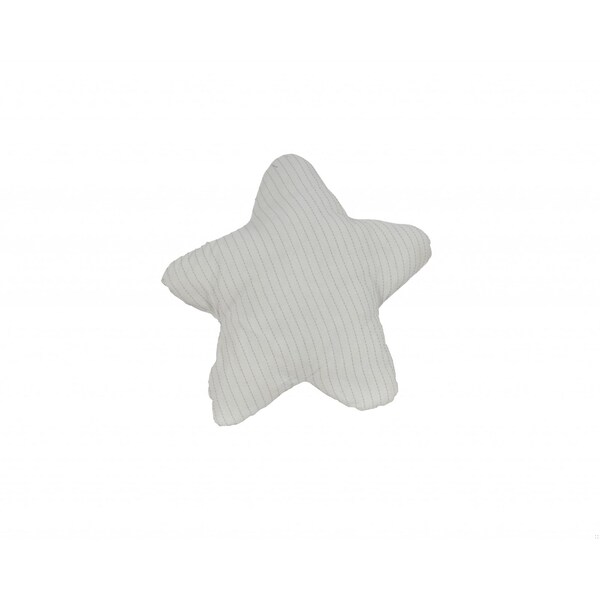 Homeroots White & Blue Star Pillow12 x 12 x 4.5 in. - 364155