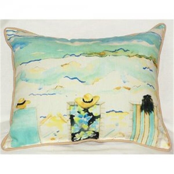 Betsy Drake Betsy Drake ZP608B Bottoms Up Again Indoor & Outdoor Throw Pillow; 20 x 24 in. - ZP608B