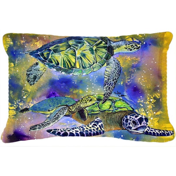 Jensendistributionservices Turtle Indoor & Outdoor Fabric Decorative Pillow - MI2554053