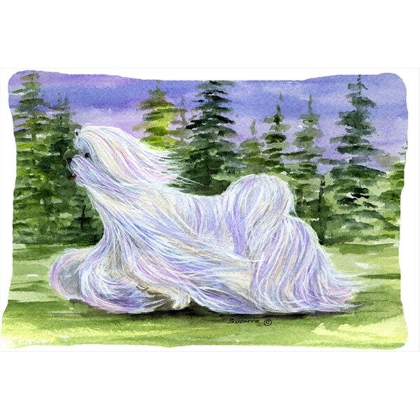 Carolines Treasures 12 x 16 in. Maltese Decorative Indoor & Outdoor Fabric Pillow - CA65542
