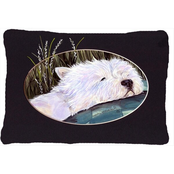 Micasa 12 x 16 in. Westie Decorative Indoor & Outdoor Fabric Pillow - MI712069