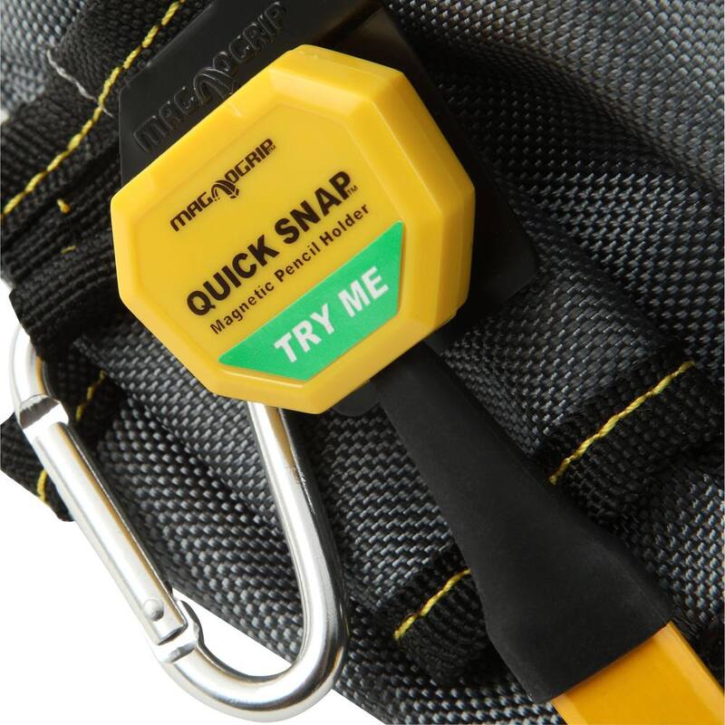 MagnoGrip 9-Pocket Magnetic Maintenance Tool Pouch with Quick Snap Pencil Holder - 002-870