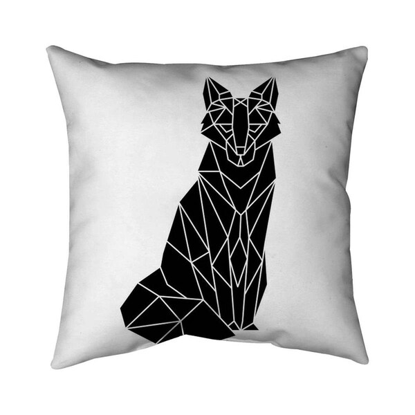 Fondo 20 x 20 in. Geometric Fox-Double Sided Print Indoor Pillow - FO2795785