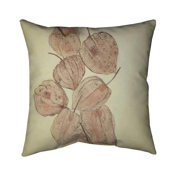 Fondo 26 x 26 in. Closed Ground Cherries-Double Sided Print Indoor Pillow - FO2794069