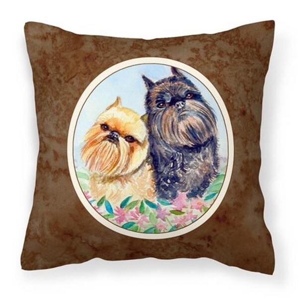 Carolines Treasures Carolines Treasures 7179PW1414 Brussels Griffon Fabric Decorative Pillow; 14 x 3 x 14 in. - 7179PW1414