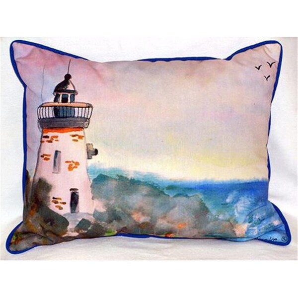 Betsy Drake Betsy Drake HJ052 Light House Large Indoor-Outdoor Pillow 15 in. x 22 in. - HJ052