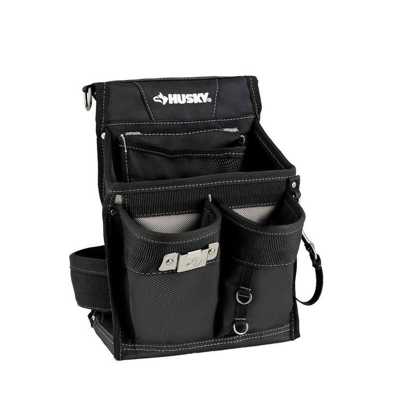 Husky Electrician's Tool Belt Pouch with Tape Measure Holder - HD00171