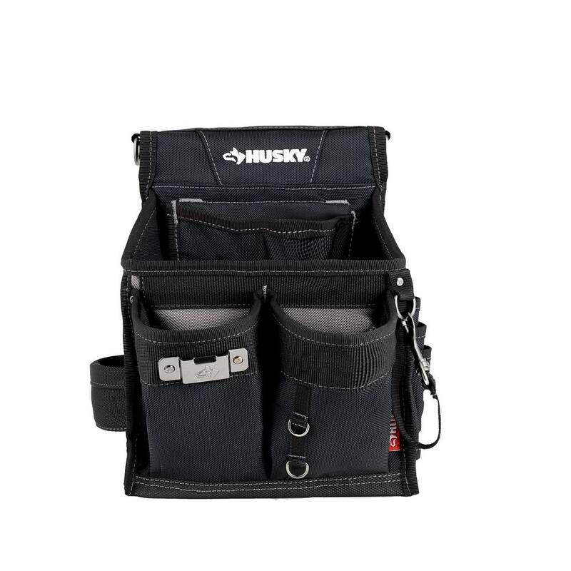 Husky Electrician's Tool Belt Pouch with Tape Measure Holder - HD00171