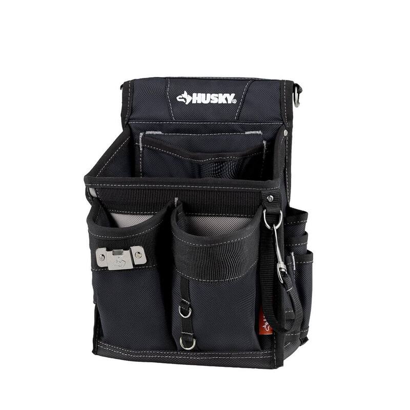 Husky Electrician's Tool Belt Pouch with Tape Measure Holder - HD00171