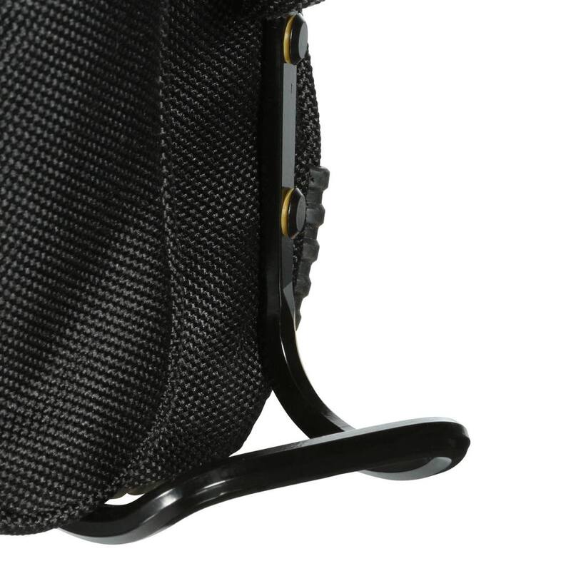 TOUGHBUILT ClipTech Framer's Pouch in Black with robust, 9-pocket construction and heavy duty hammer and pry bar loops - TB-CT-02