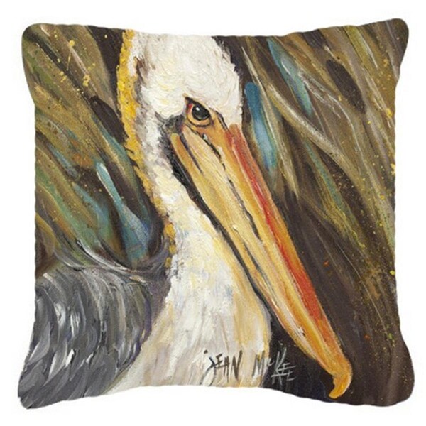 Carolines Treasures Pelican Lookin West Canvas Fabric Decorative Pillow - CA75987