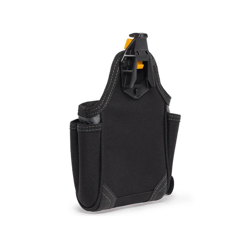 TOUGHBUILT 7.5" Warehouse Pouch in Black with 9 pockets, heavy duty tape loop and rugged reinforced construction - TB-CT-32-A