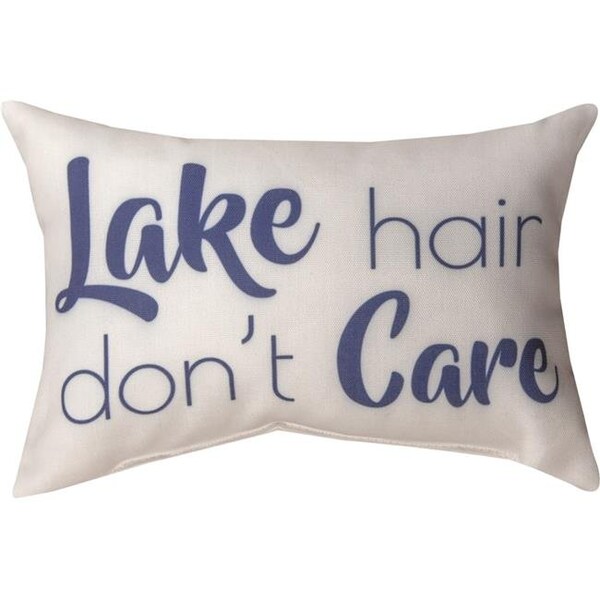 Manual Woodworkers Manual Woodworkers SWLHDC 12.5 x 8 in. Lake Life Lake Hair Dont Care Outdoor Pillow - SWLHDC