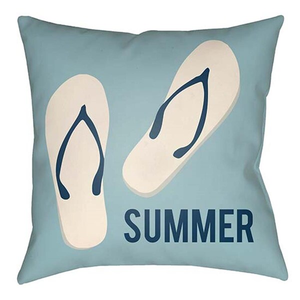 Artistic Weavers Litchfield Square Pillow, Blue - 16 x 16 in. - LTCH1443-1616