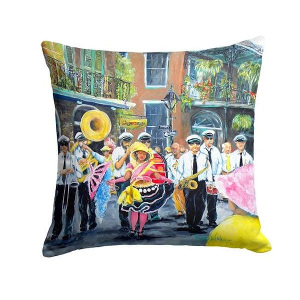 Carolines Treasures Carolines Treasures MW1328PW1414 French Quarter Frolic Fabric Decorative Pillow - MW1328PW1414