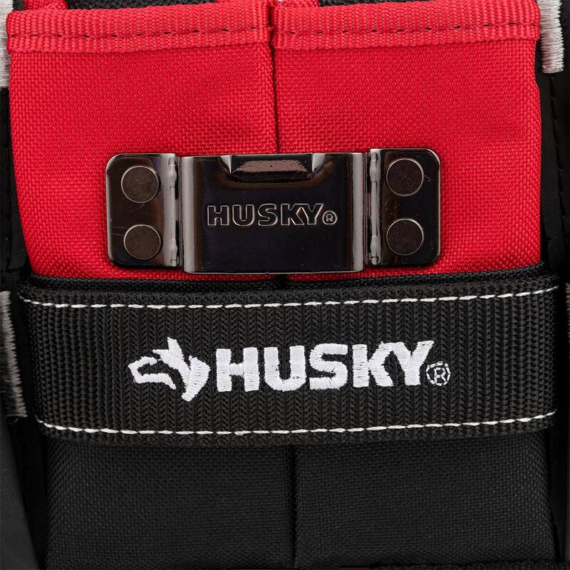 Husky 7 in. 3-Pocket Clip On Tool Belt Pouch - HD55200-TH