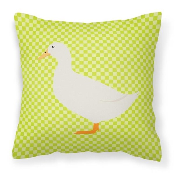 Carolines Treasures Carolines Treasures BB7686PW1818 American Pekin Duck Green Fabric Decorative Pillow; 18 x 18 in. - BB7686PW1818