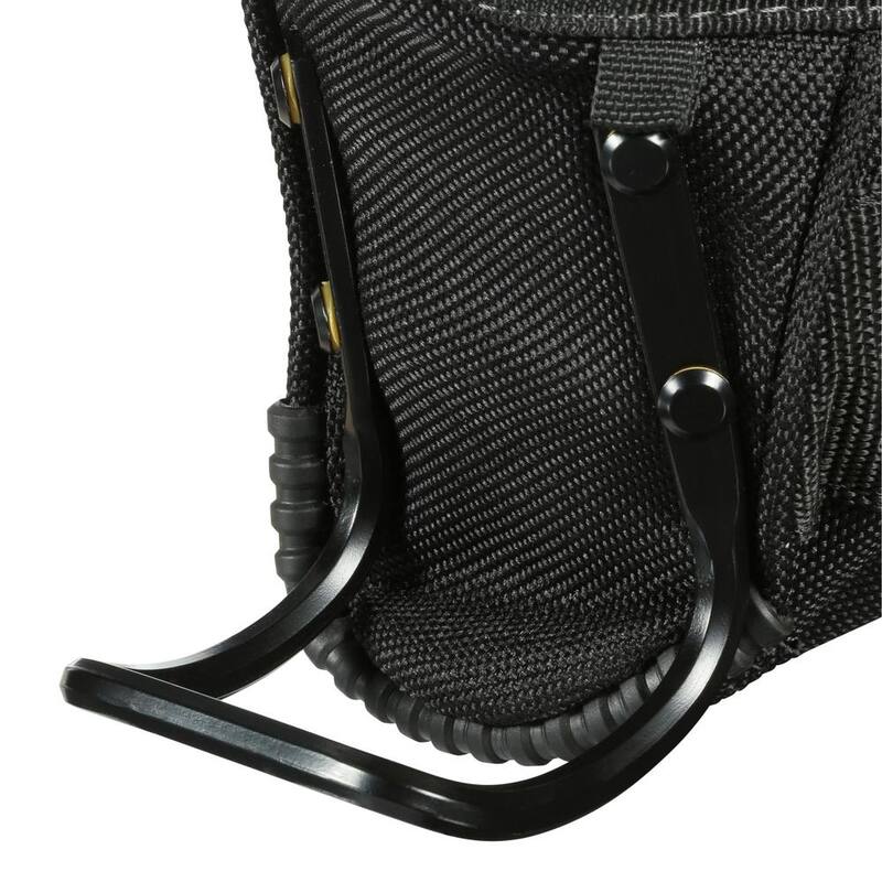 TOUGHBUILT Project Pouch with Hammer Loop, Black with ClipTech and rugged 6-layer rivet-reinforced construction - TB-CT-24