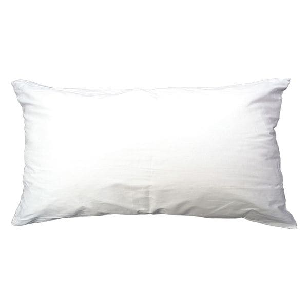R & R Textile Pillow, King, 37x21 In., White - X11702