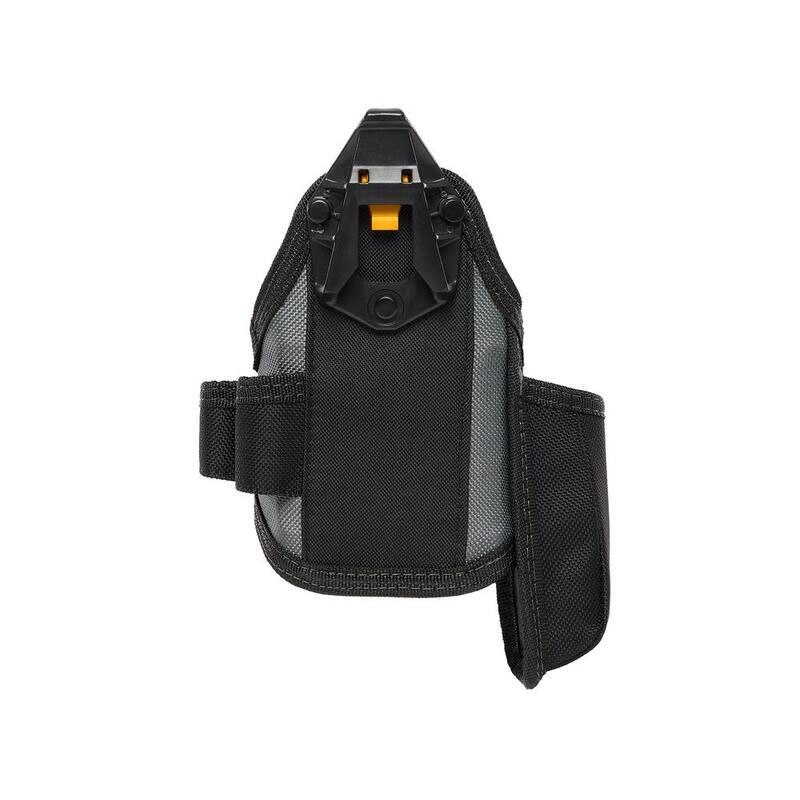 TOUGHBUILT 7-pocket Tape Measure and Utility Knife Pouch, Black with ClipTech Hub notebook, carpenter pencil and carabiner loop - TB-CT-25X