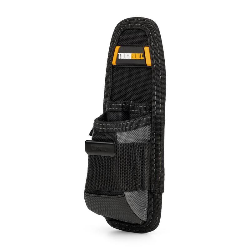 TOUGHBUILT Utility Pouch, Black with 5 pockets and loops including plastic-lined utility knife pocket - TB-30