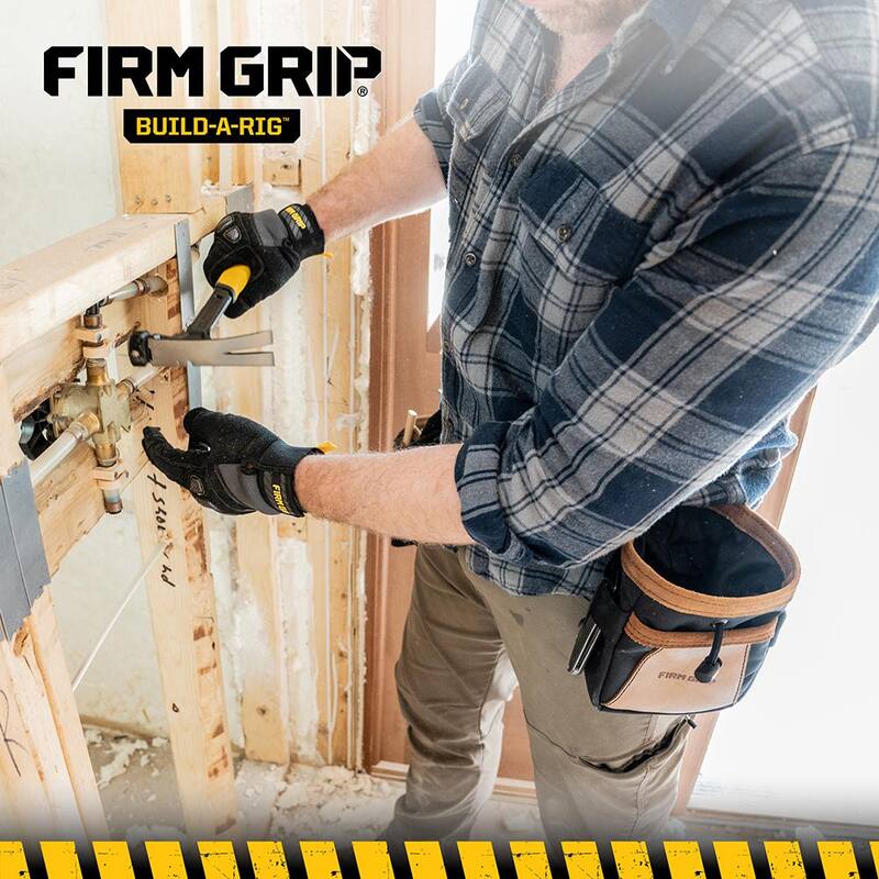 FIRM GRIP Build-A-Rig Hybrid Leather/Nylon Fastener Pouch - 1FG-3550