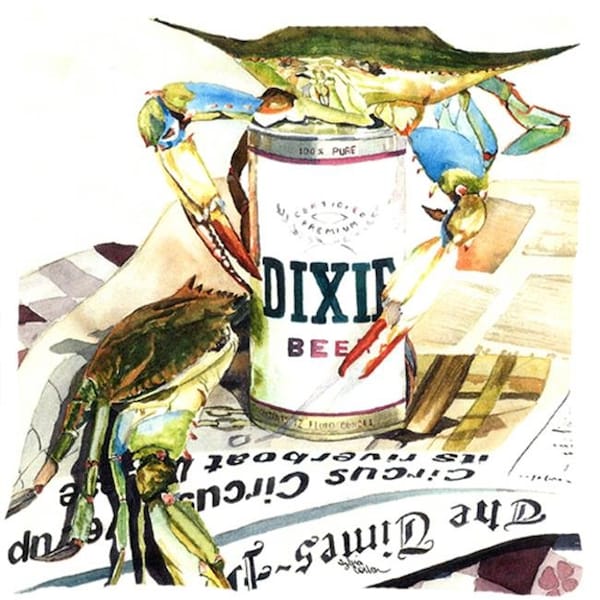 Carolines Treasures Carolines Treasures 1015PW1414 14 x 14 in. Dixie Beer Fabric Decorative Pillow - 1015PW1414