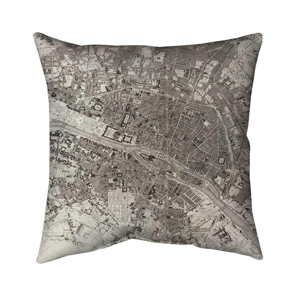 Fondo 26 x 26 in. Paris-Double Sided Print Indoor Pillow - FO2772774
