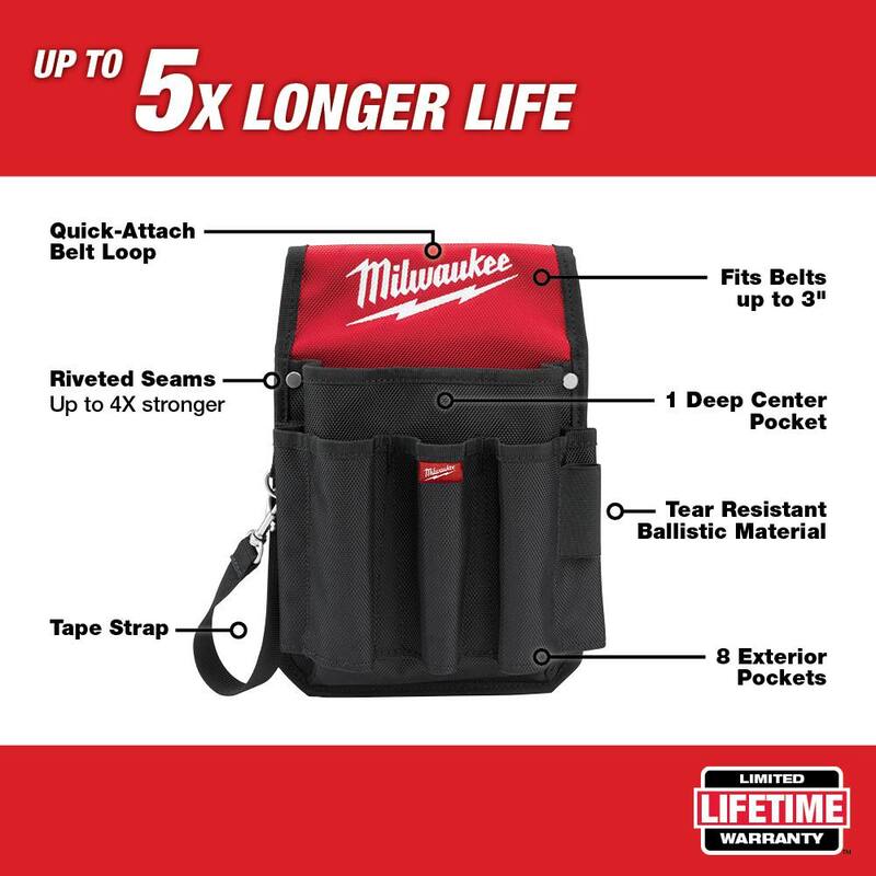 Milwaukee 9-Pocket Utility Pouch - 48-22-8119
