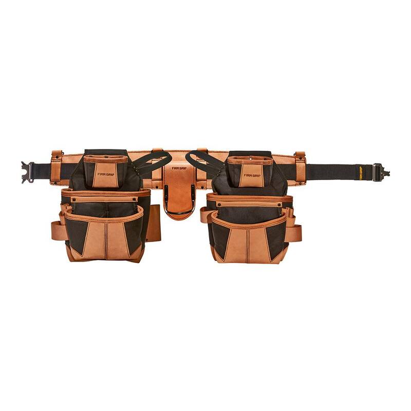FIRM GRIP Build-A-Rig Hybrid Leather/Nylon Framer Tool Rig - Size Small/Medium - FG-50890-GHS