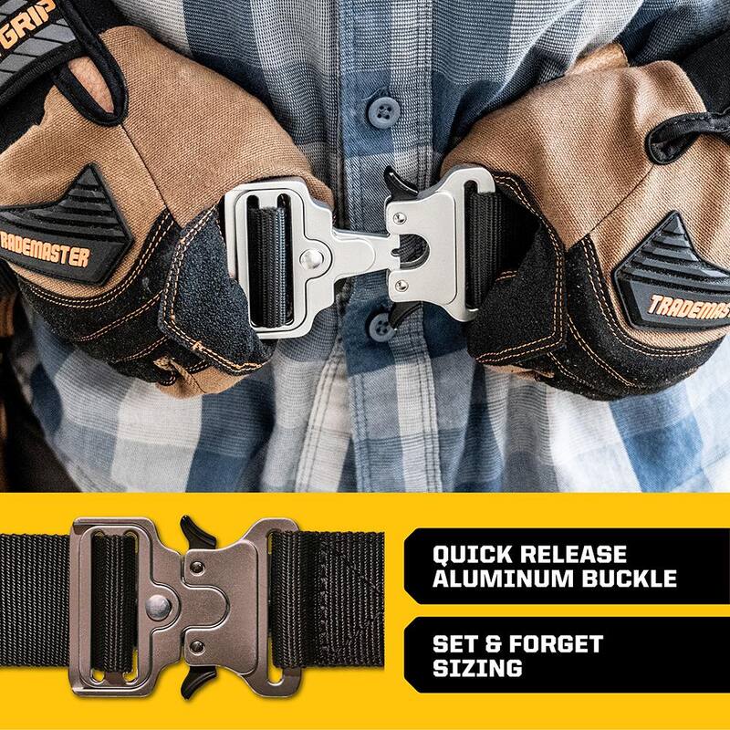 FIRM GRIP Build-A-Rig Hybrid Leather/Nylon Framer Tool Rig - Size Small/Medium - FG-50890-GHS
