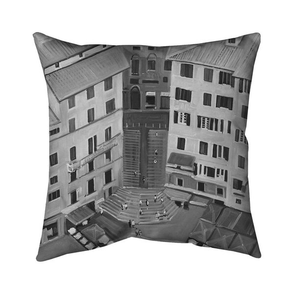 Fondo 20 x 20 in. Siena City In Italie-Double Sided Print Indoor Pillow - FO2794547