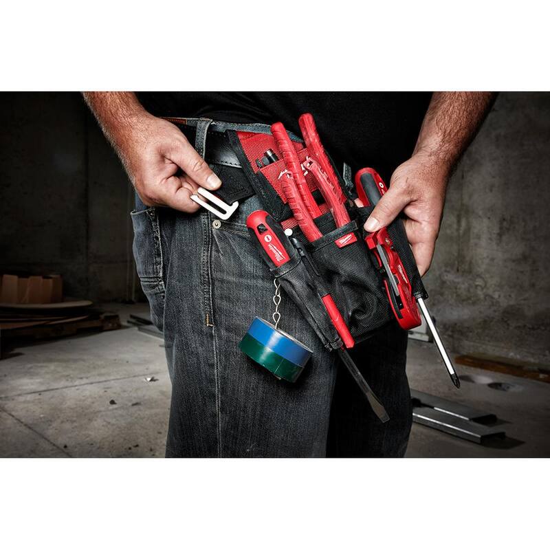 Milwaukee 7-Pocket Compact Utility Pouch with 9-Pocket Utility Pouch (2-Piece) - 48-22-8118-48-22-8119