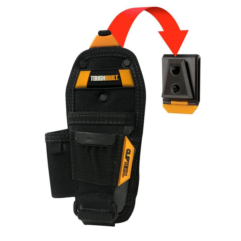 TOUGHBUILT Small Pliers Pouch in Black with ClipTech Hub and adjustable bottom pliers pocket - TB-CT-35-S