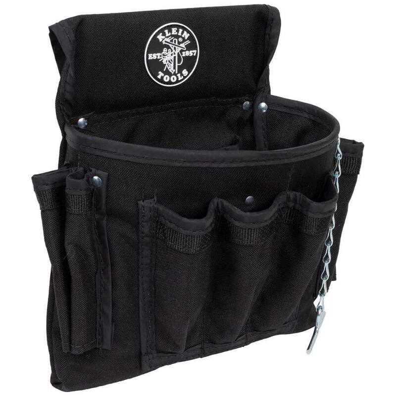 Klein Tools PowerLine Series Electrician Tool Pouch, 18-Pocket - 5719