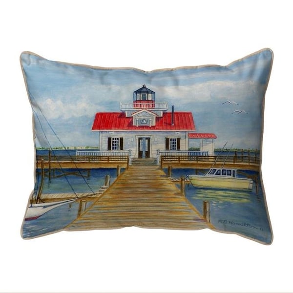 Betsy Drake Betsy Drake ZP414 20 x 24 in. Marshes Lighthouse Extra Large Zippered Pillow - ZP414