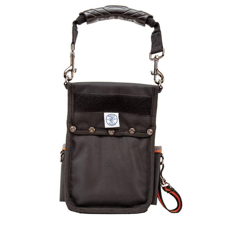 Klein Tools Tradesman Pro 7-1/2 in. 9-Pocket Tool Holster in Black - 5242