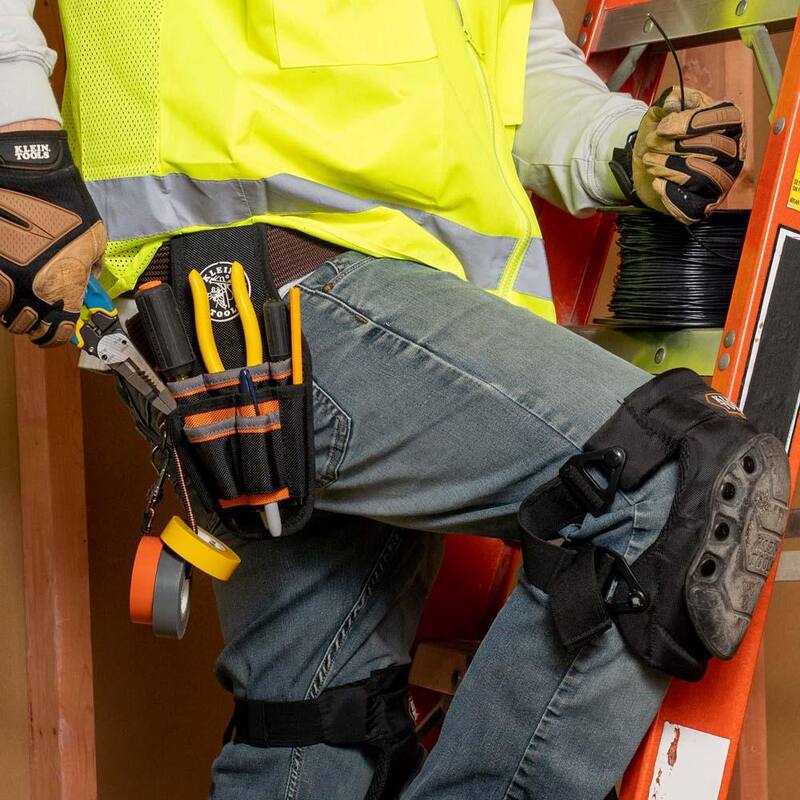 Klein Tools Tradesman Pro 5-1/2 in. 9-Pocket Small Tool Holster in Black - 5240