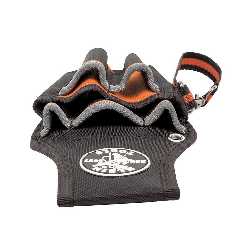 Klein Tools Tradesman Pro 5-1/2 in. 9-Pocket Small Tool Holster in Black - 5240