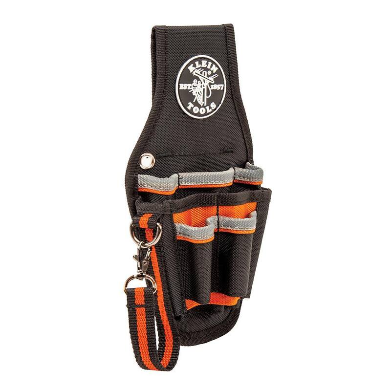 Klein Tools Tradesman Pro 5-1/2 in. 9-Pocket Small Tool Holster in Black - 5240